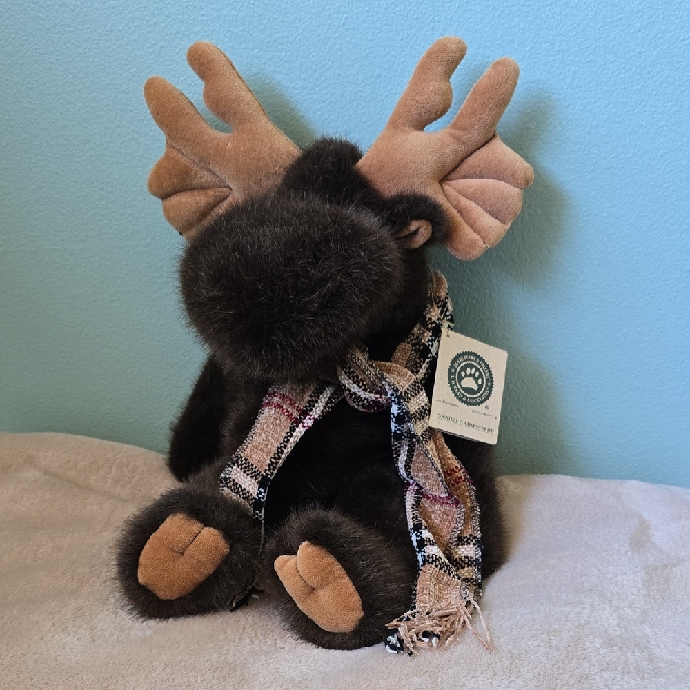 New Vintage Boyds Moose Puppet Jointed Plush "Montell P. Chatsworth" 19", NWT